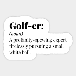 Golfing Sticker